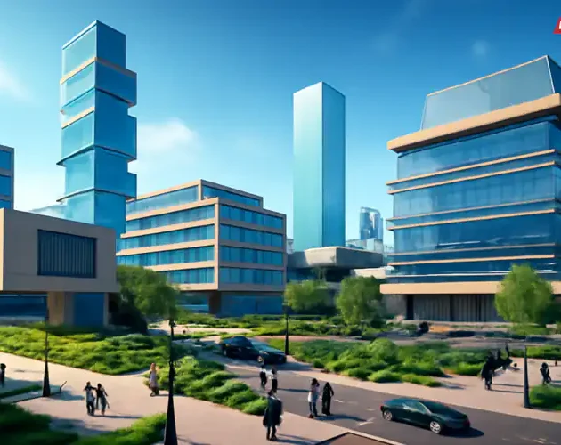 Concept layout of 500-acre Special Technology Zone in Karachi Education City